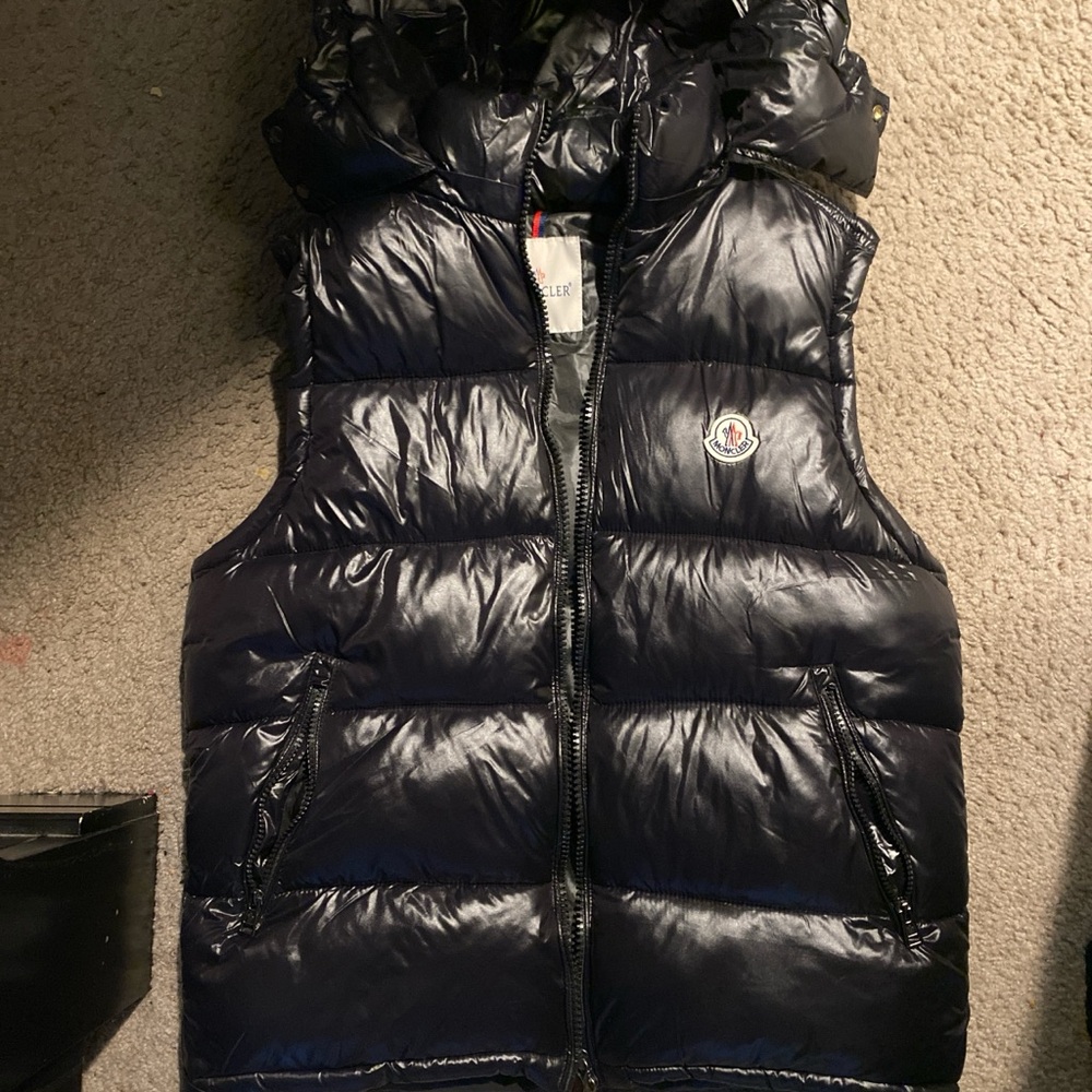 Moncler Black Puffer Vest